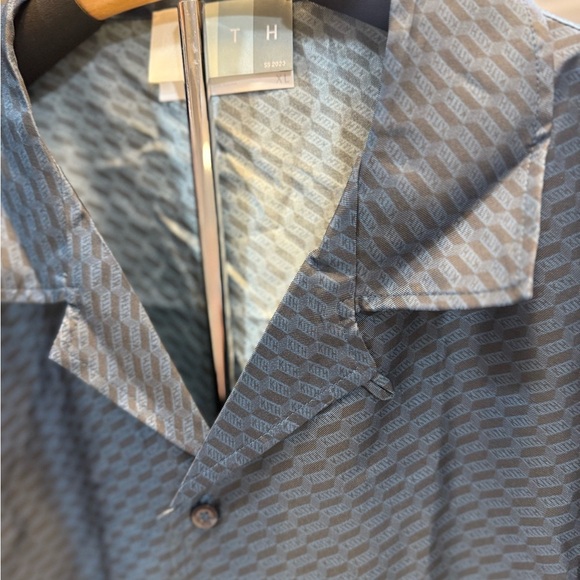 Kith Monogram Silk Men's Blue Button-Up shirt - new - Picture 4 of 7